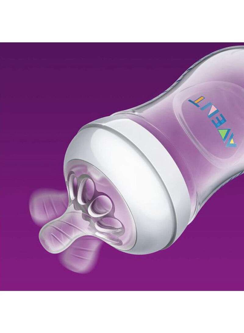 Philips Avent Closer To Nature Baby Feeding Bottle, anti-colic, BPA And Phthalate Free, Soft Nipple - Clear, 125 Ml - Image 4