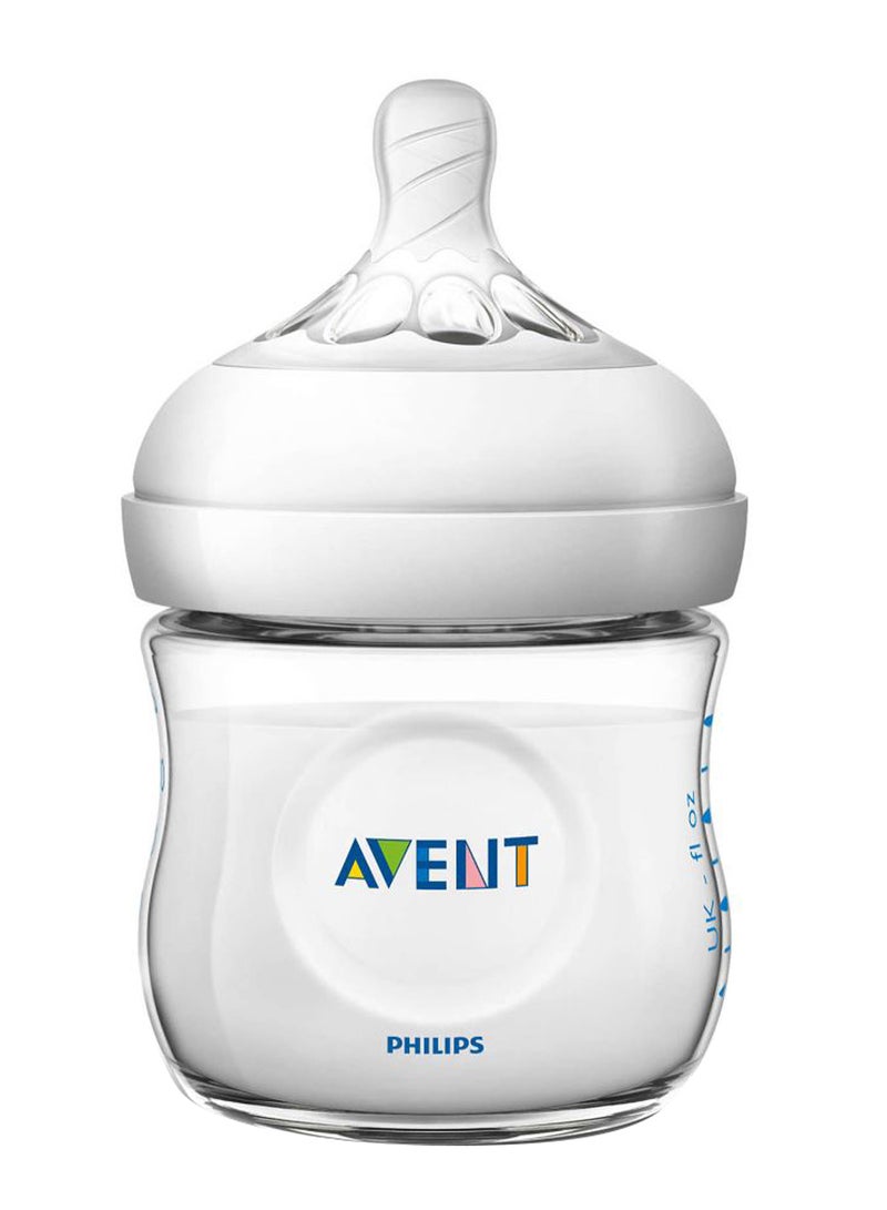 Philips Avent Closer To Nature Baby Feeding Bottle, anti-colic, BPA And Phthalate Free, Soft Nipple - Clear, 125 Ml - Image 1