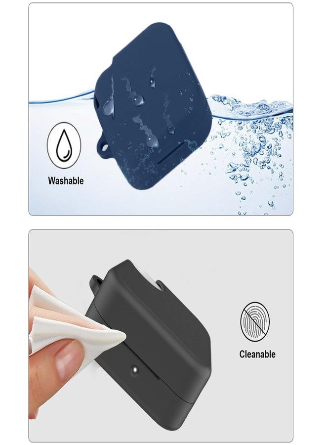 EasyBee [2 Pack] easyBee Case Compatible with CMF Buds Pro 2 / Buds 2 / Buds 2 Plus Earbuds Charging Cover, 2 Keychain Anti-Lost Strap, Soft Silicone Shockproof Protective Kit - Black and Blue - Image 5