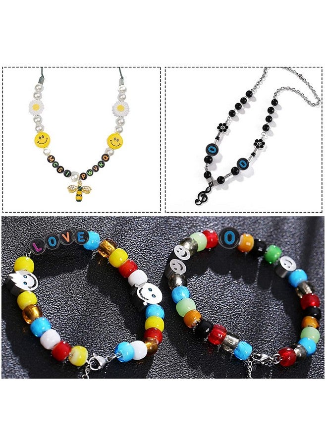 SYGA Plastic Beads for Kids Crafts Children's Jewelry Making Kit DIY Bracelets Necklace Hairband and Rings Craft Kits Birthday for 4, 5, 6, 7-Year-Old Little Girls(Design-2) Multicolor - Image 4