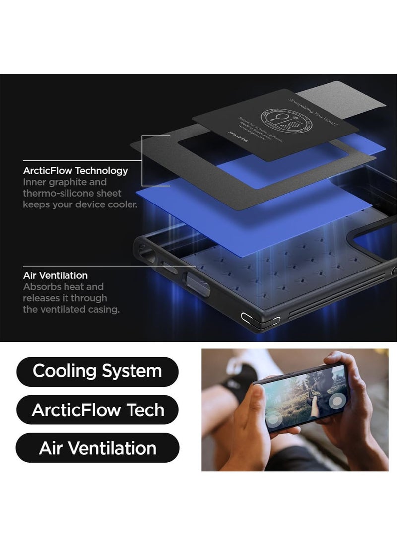 Spigen Cryo Armor for Samsung Galaxy S24 ULTRA Case Cover with [ArcticFlow Tech] - Cryo Blue  - Image 4