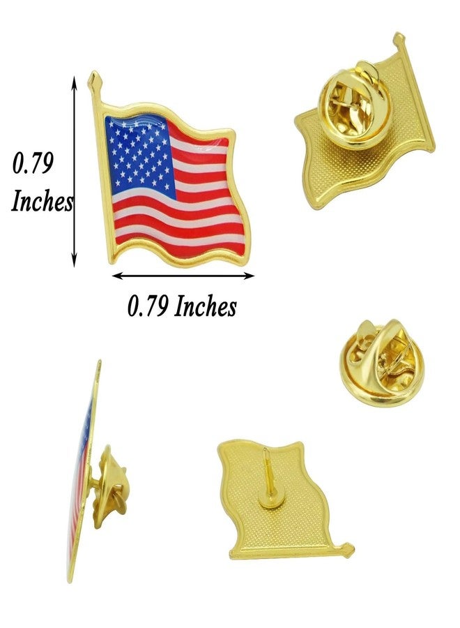 ETHOON 24PCS American Flag Pins - Veterans Day, 4th of July, Patriotic Holidays USA Lapel Pins - Image 3