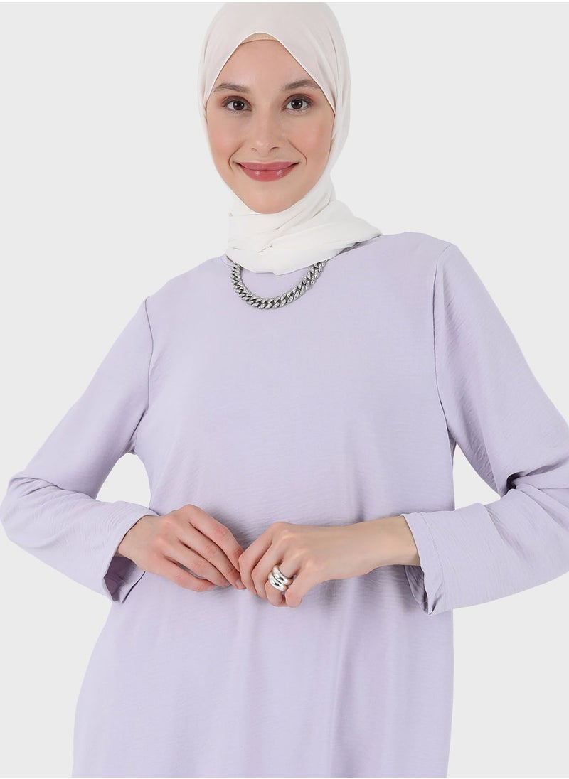 Refka by modanisa Round Neck Knitted Top & Pant  - Image 3