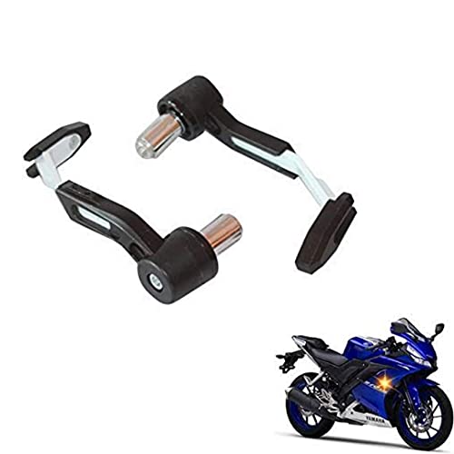 SELVIKE Motorcycle Adjustable Brake Clutch LEVERS Protector Brush Motorcycle PROGUARD System Guard CNC Lever Protector Guard (White) - Image 3
