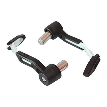 SELVIKE Motorcycle Adjustable Brake Clutch LEVERS Protector Brush Motorcycle PROGUARD System Guard CNC Lever Protector Guard (White) - Image 5