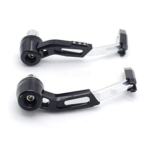 SELVIKE Motorcycle Adjustable Brake Clutch LEVERS Protector Brush Motorcycle PROGUARD System Guard CNC Lever Protector Guard (White) - Image 2