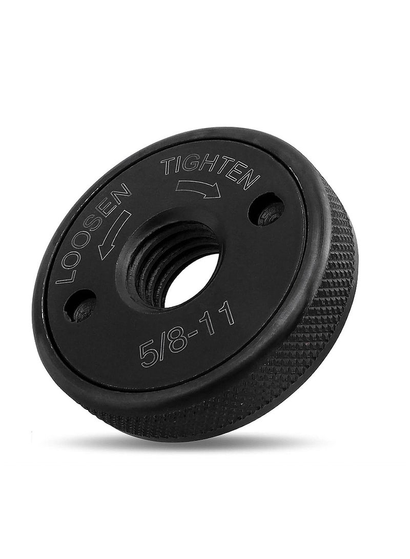 Yakumuz 5/8-11 Inch Thread Quick Release Angle Grinder Flange Nut Grinder Machine Fast Change Locking Nut Replacement Clamping Parts for Angle Grinder with 5/8"-11 Spindle - Image 1
