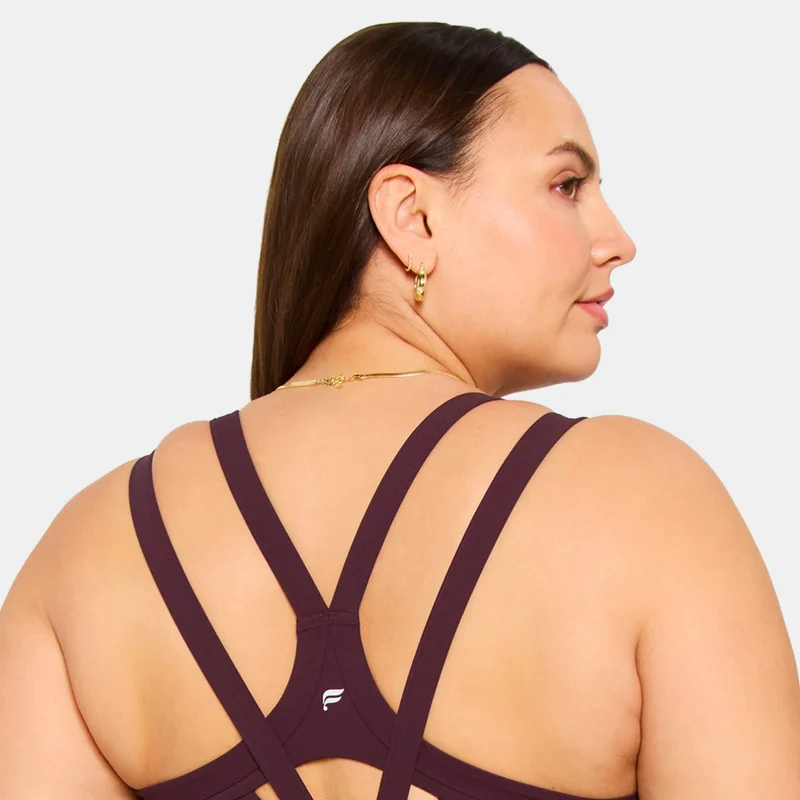 Fabletics Red Women's Principal Longline Medium-Support Training Sports Bra for Women | Best Price UAE