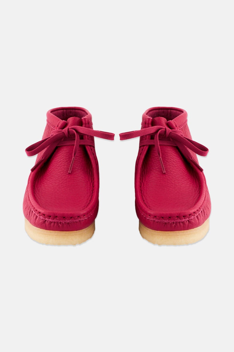 clarks Women Standard Wallabee Lace up Ankle Boots, Berry Pink - Image 4
