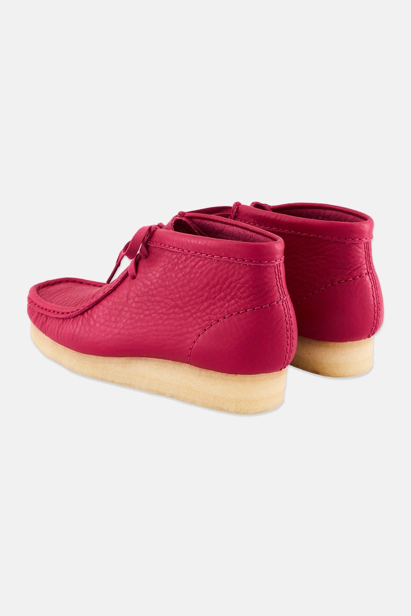 clarks Women Standard Wallabee Lace up Ankle Boots, Berry Pink - Image 2