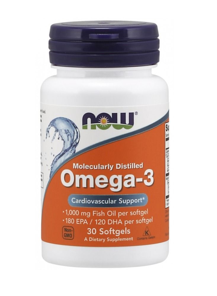 ناو فودز‏  زيت السمك الغني بأوميجا 3 500 ملجم 30 كبسولة هلامية - Image 1