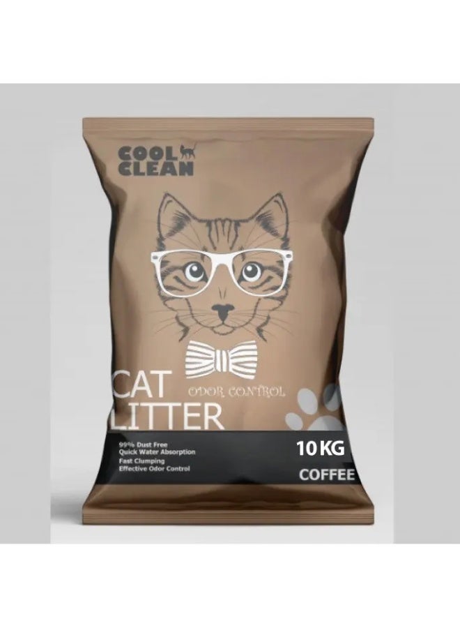 COOL CLEAN CLUMPING CAT LITTER APPLE 10 KG