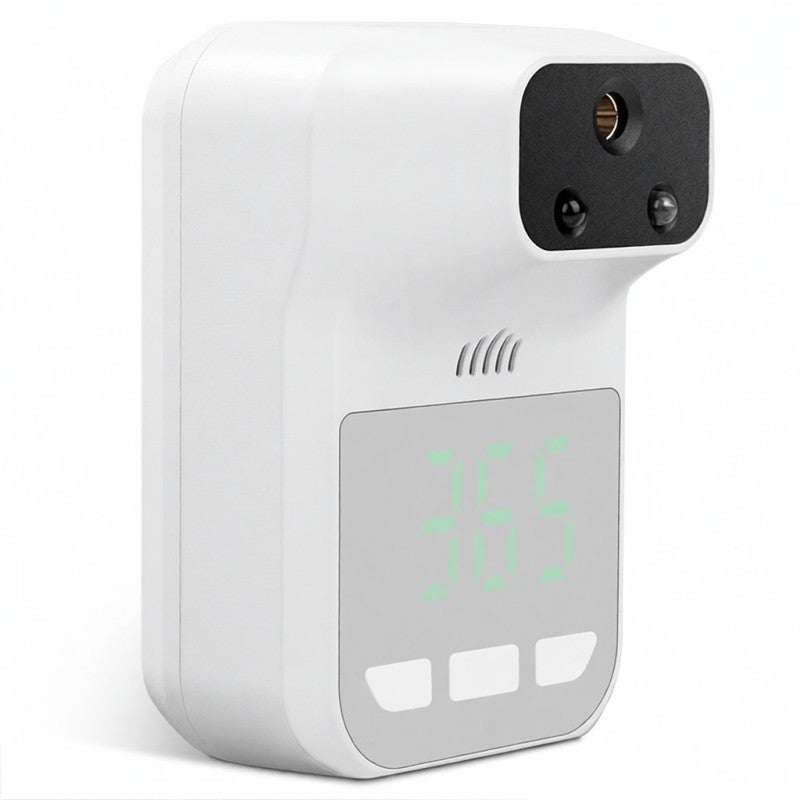 Wall Mounted Non-contact IR Thermometer with Multi-Language Voice Broadcast ℃/ ℉ Auto Measuring Forehead - Image 1