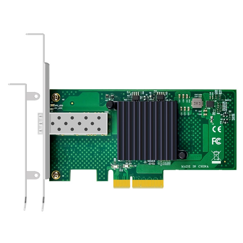 GLOTRENDS ST7315 1-Port 10Gb SFP+ Ethernet Network Card with Intel 82599EN Controller, PCIE 2.0 X4 Interface, Support Windows 11/10/Windows Server/Linux/ESX/VMware ESXi(Not Support Mac OS) - Image 1