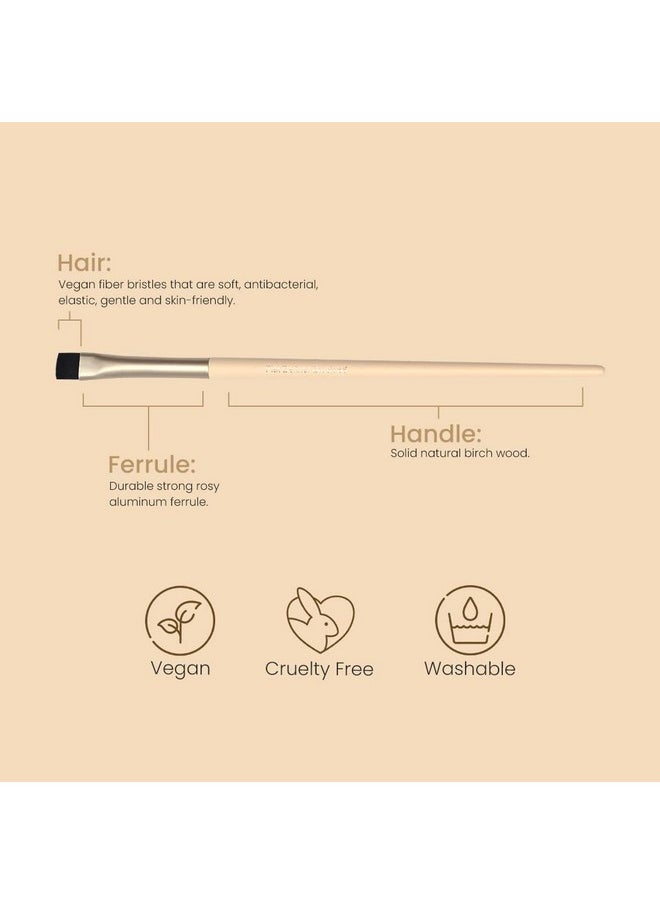 Milagro Beauty Flat Eye Brush 65, Precision Brush For Defining Powder, Gel, And Cream Eye Makeup, Ideal For Eyebrow And Eyeliner Application  - Image 3