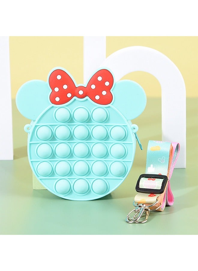 Pop Bag it, Fidget Bag, Pop Purse for Girl and Women Pop Bag, Anti Stress Silicone Poppet Bag Fidget Shoulder Bag, Best Gifts