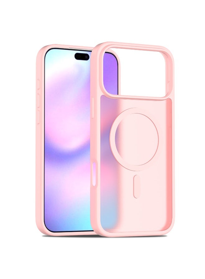 NIBEMINENT Silicone Magnetic Absorption Simple Protection Case With Magsafe For iPhone 14, Pink