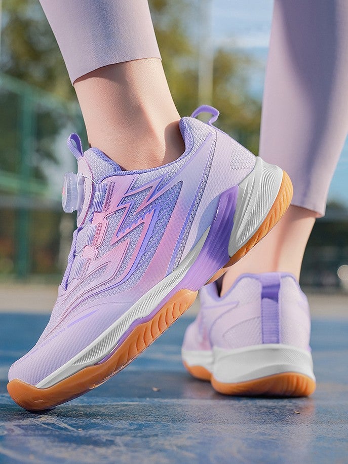 Professional Children''s Badminton Shoes with Rotary Knobs for Girls, Students, Teenagers, Lightweight Non-Slip Shock-Absorbing Sports Shoes - Image 4