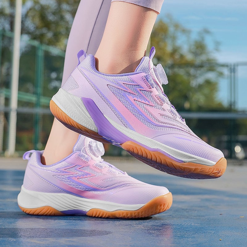 Professional Children''s Badminton Shoes with Rotary Knobs for Girls, Students, Teenagers, Lightweight Non-Slip Shock-Absorbing Sports Shoes - Image 1