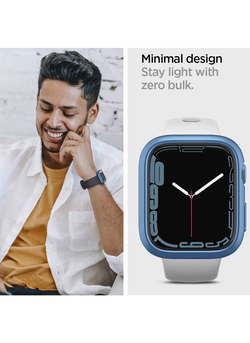 Spigen Thin Fit Apple Watch Series 8/7 (41mm) Case Cover - Blue  - Image 5