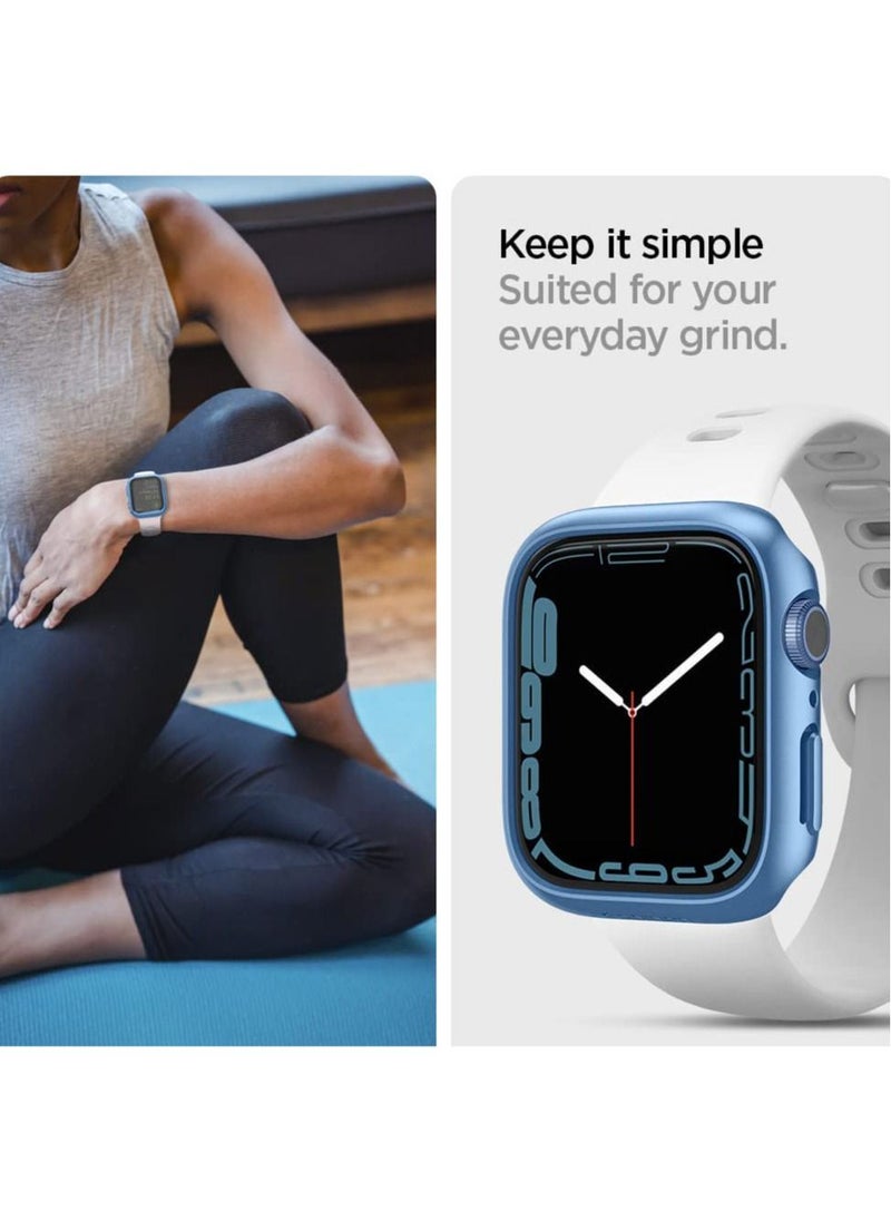 Spigen Thin Fit Apple Watch Series 8/7 (41mm) Case Cover - Blue  - Image 4