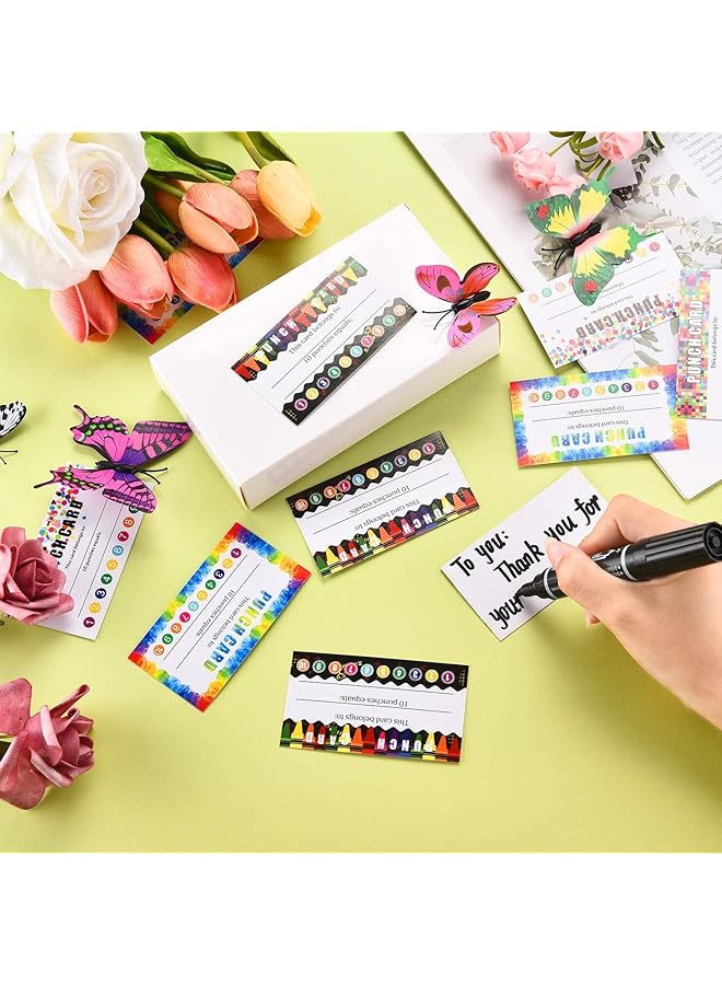 إيروريكس 320 قطعة من بطاقات المكافآت التحفيزية وبطاقات الولاء وجوائز الطلاب وبطاقات الولاء لطلاب المدارس التجارية وسلوك الأطفال والمعلمين 3.5 × 2 بوصة 4 أنماط - Image 2