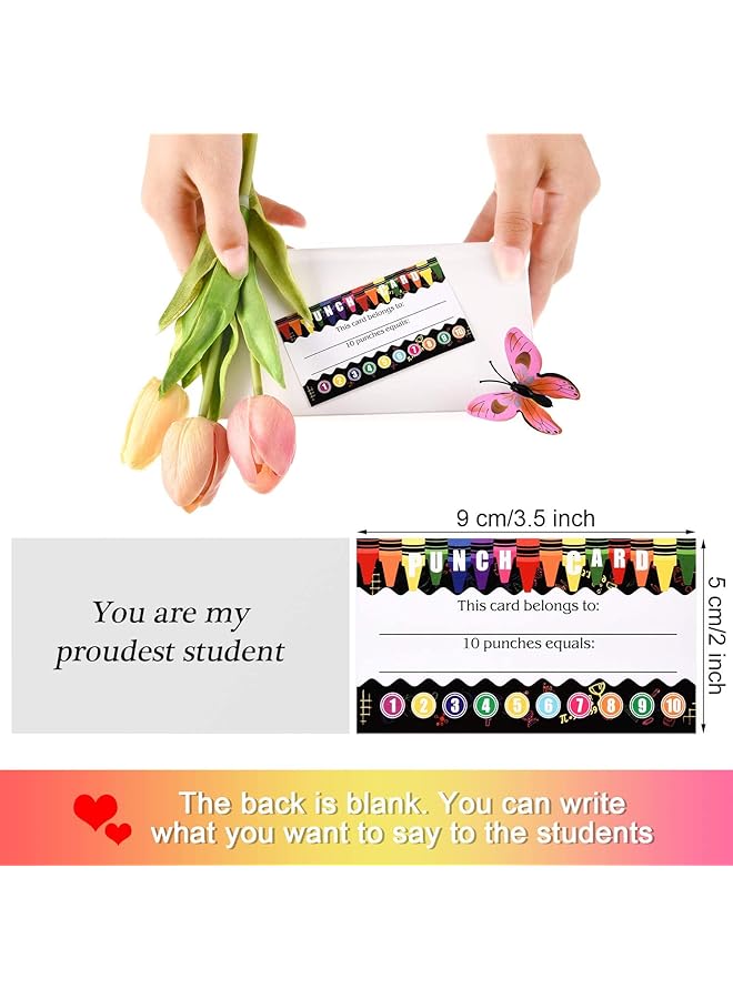 إيروريكس 320 قطعة من بطاقات المكافآت التحفيزية وبطاقات الولاء وجوائز الطلاب وبطاقات الولاء لطلاب المدارس التجارية وسلوك الأطفال والمعلمين 3.5 × 2 بوصة 4 أنماط - Image 4