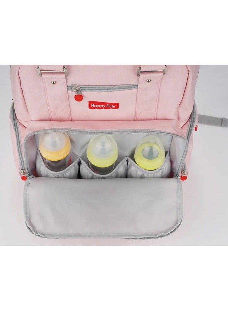 Fisher-Price Multi-Functional Infant Backpack – Durable, Stain-Resistant & Multi-Layer Baby Bag (Pink) - Image 4