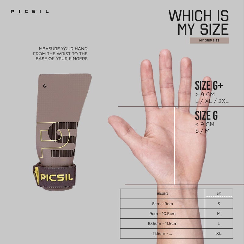 PICSIL Falcon Grips + Wrist Pads + Bag, Carbon Fibre Material, Use with Magnesium, Grip on All Surfaces and Bar Types, Designed for All Athletes, Taupe G - Image 5