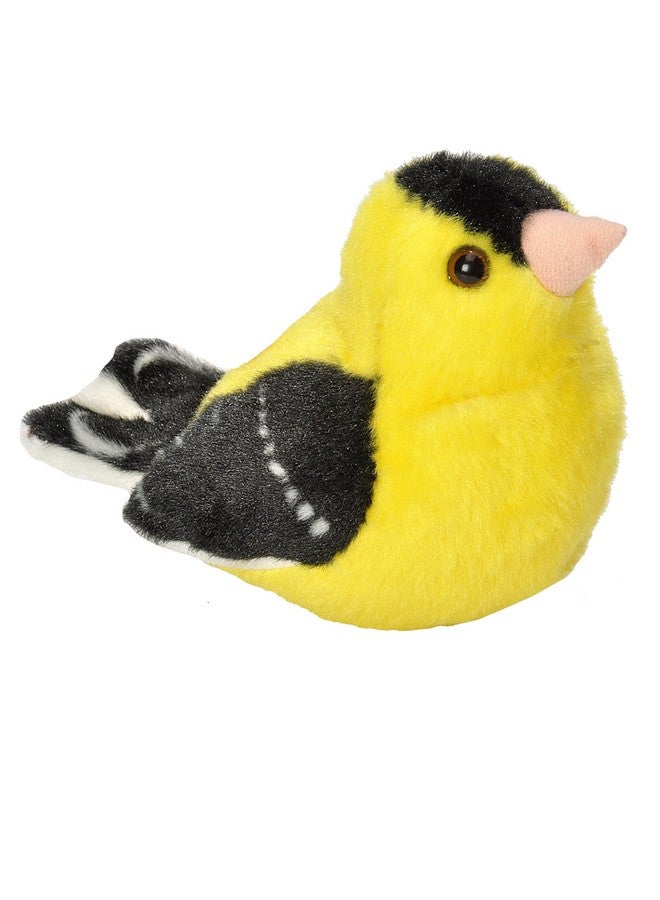 Wild Republic Wild Republic Audubon Birds American Goldfinch Plush with Authentic Bird Sound, Stuffed Animal, Bird Toys for Kids and Birders  - Image 1