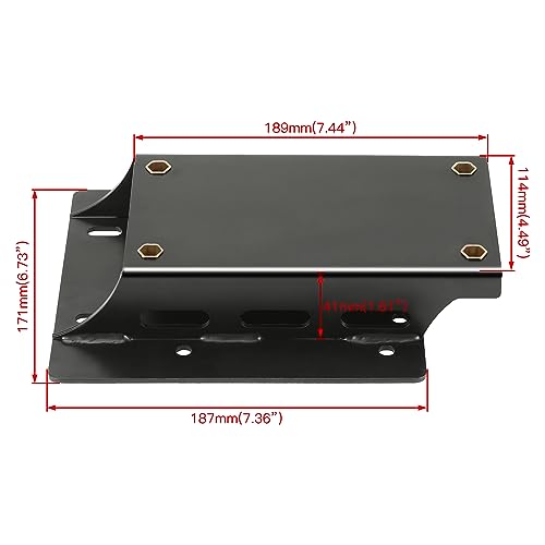 YOXUFA Torque Converter Motor Engine Riser Plate Kit Replacement for Predator 212cc 224cc 196cc 6.5hp Coleman CT200U BT200X Baja Warrior Massimo MB200 GX160 GX200 Engine Mini Bike Go Kart Parts - Image 5
