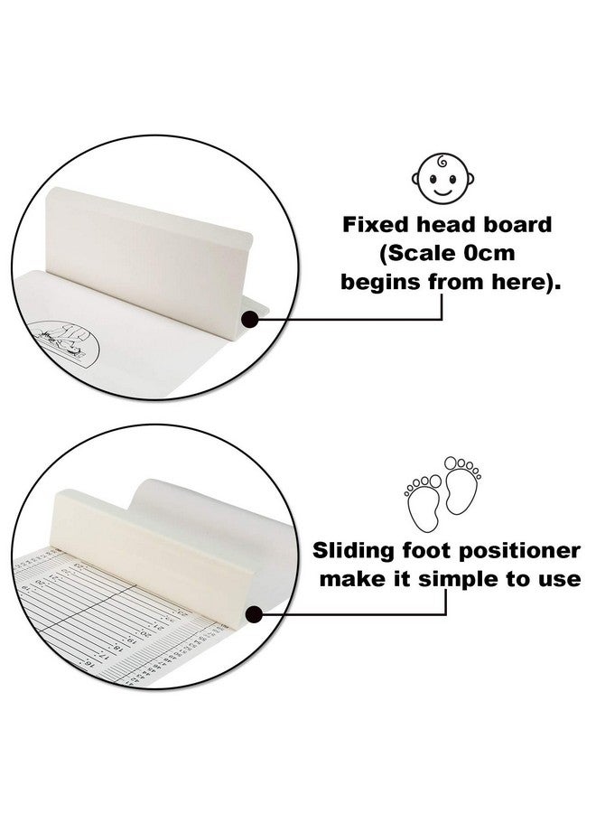 Medarchitect Baby Height Measuring Mat, Infantometer Ruler,Growth Height Chart for Newborns, Toddlers, Infants,Home Use and House Visits - White - Image 2