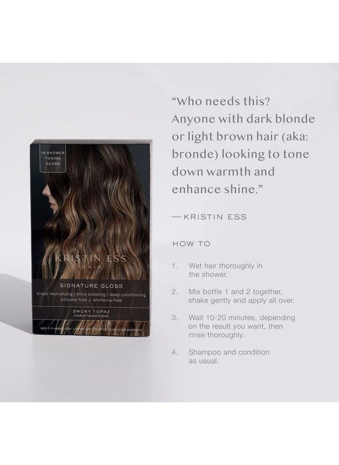 Kristin Ess - ملمع الشعر Signature Smoky Topaz: أشقر متوسط محايد - Image 1