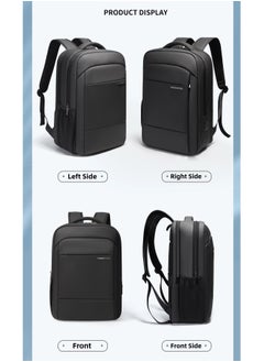 T I G O 16 inch Waterproof Unisex Travel Backpack with USB Charging Port | Anti-Theft, Anti-Scratch Laptop Bag for Men, Women & Kids | Fits 16” Laptop Lightweight, Durable, Business & School Use Space Grey  - Image 3