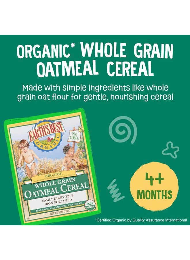 Earth's Best Organic Whole Grain Oatmeal Cereal, 8 Ounce - Image 3