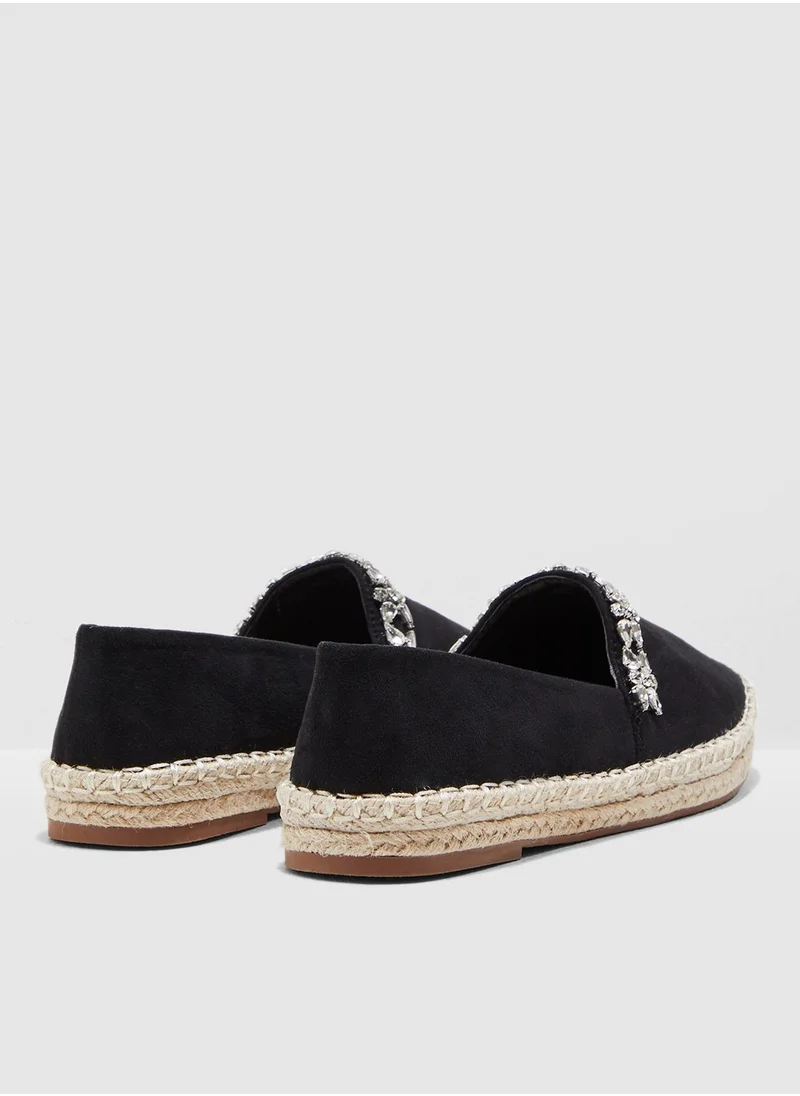 ELLA Espadrilles With Embellishment Detail