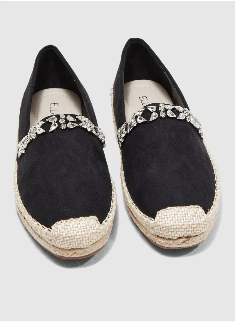 ELLA Espadrilles With Embellishment Detail