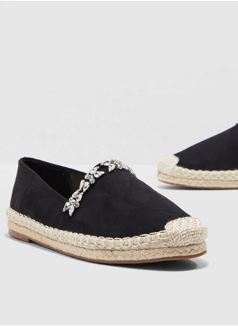 ELLA Espadrilles With Embellishment Detail