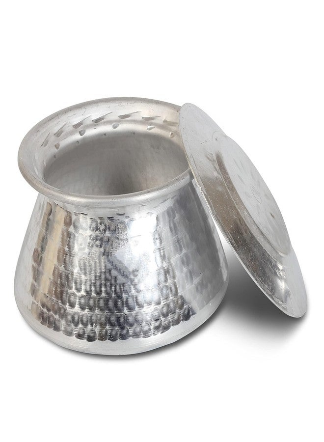 GS KITCHENWARE مقلاة ديج كاداي من الألومنيوم المطروق من جي إس مع غطاء | أدوات طهي تقليدية – 3.2 لتر، S16، طقم من قطعة واحدة. - Image 1