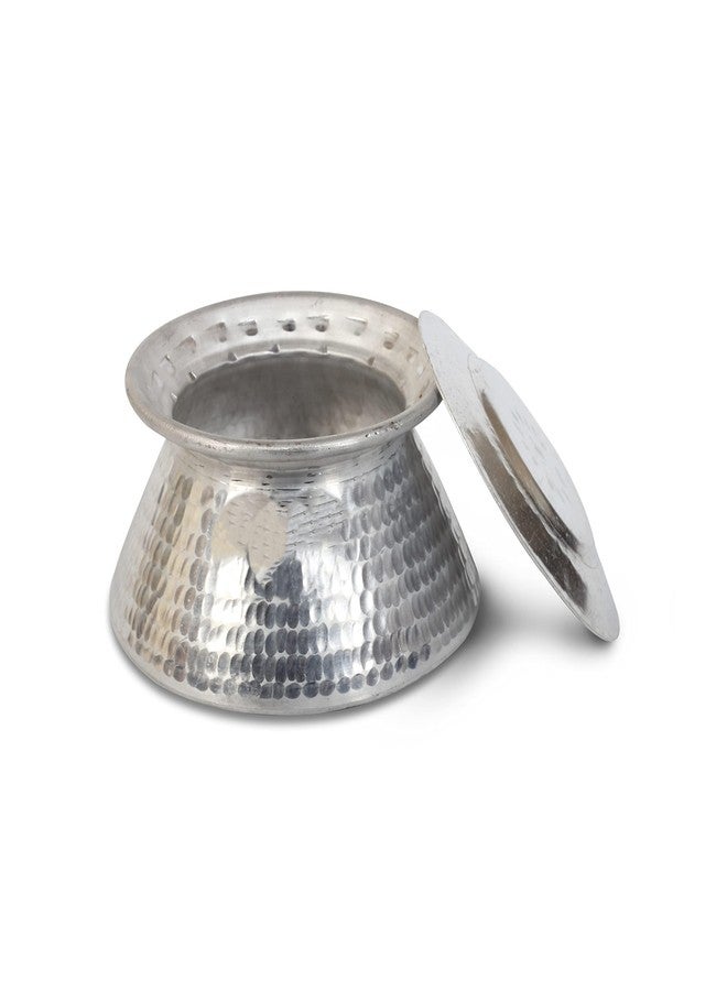 GS KITCHENWARE مقلاة ديج كاداي من الألومنيوم المطروق من جي إس مع غطاء | أدوات طهي تقليدية – 3.2 لتر، S16، طقم من قطعة واحدة. - Image 2