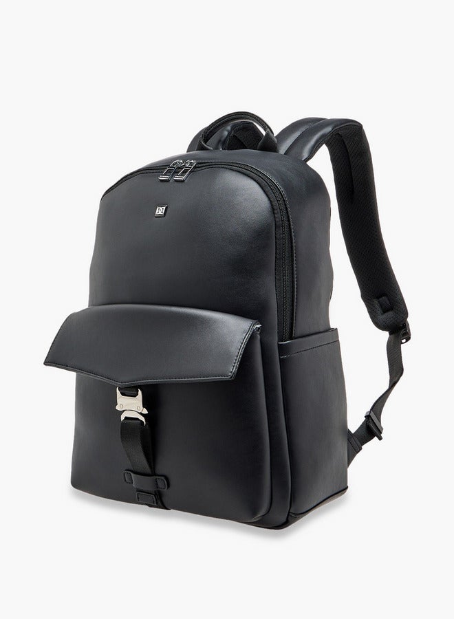 DUCHINI Solid Backpack with Adjustable Shoulder Straps - 31x17x43 cm - Image 2