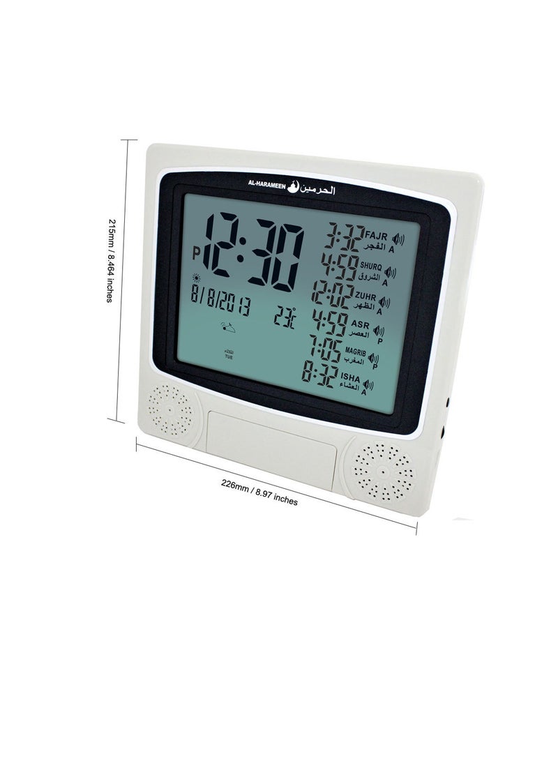 Desktop Digital Clock Azan Clock Wall HA-4010 215*226*25.6mm  - Image 2