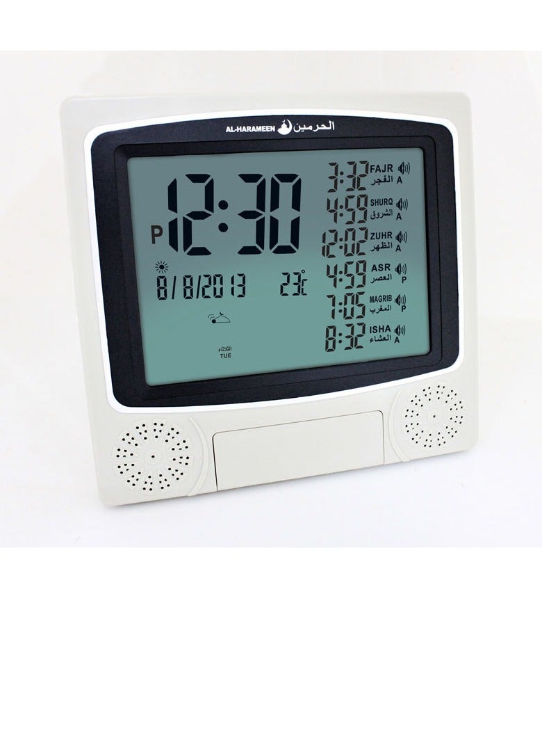 Desktop Digital Clock Azan Clock Wall HA-4010 215*226*25.6mm  - Image 1