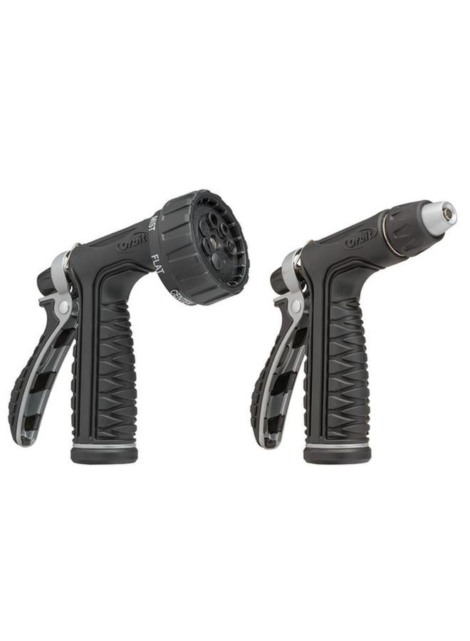 ORBIT Pro-Flo Metal Rear Trigger Nozzle Black and Silver 26814 - Image 1