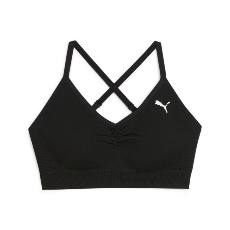PUMA MOVE SHAPELUXE SEAMLESS Womens Black Sports Bra - Image 4
