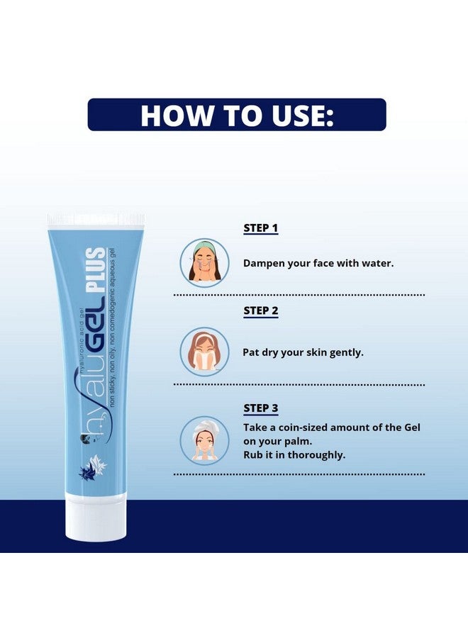 ETHIGLO Hyalugel Plus Hyaluronic Acid Gel (Paraben Free) - Moisturizer and Conditioner for the oily and acne prone skin : Pack of 3 - Image 2