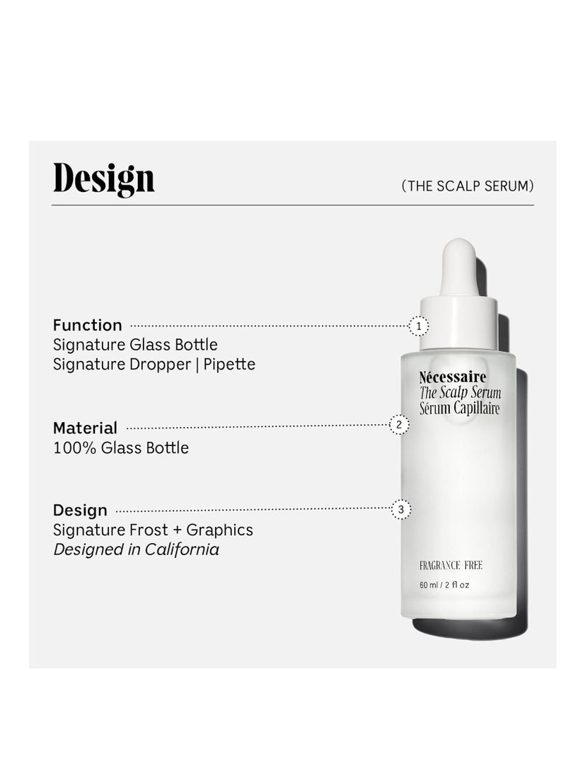 Necessaire - Nécessaire The Scalp Serum. 5% Capixyl™ + 1% Hyaluronic Acid For Fuller, Thicker, Healthier Hair. Fragrance-Free. Approved by the National Eczema Association. 2 fl oz - Image 1