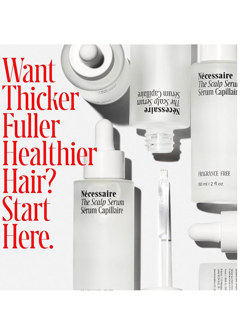 Necessaire - Nécessaire The Scalp Serum. 5% Capixyl™ + 1% Hyaluronic Acid For Fuller, Thicker, Healthier Hair. Fragrance-Free. Approved by the National Eczema Association. 2 fl oz - Image 1