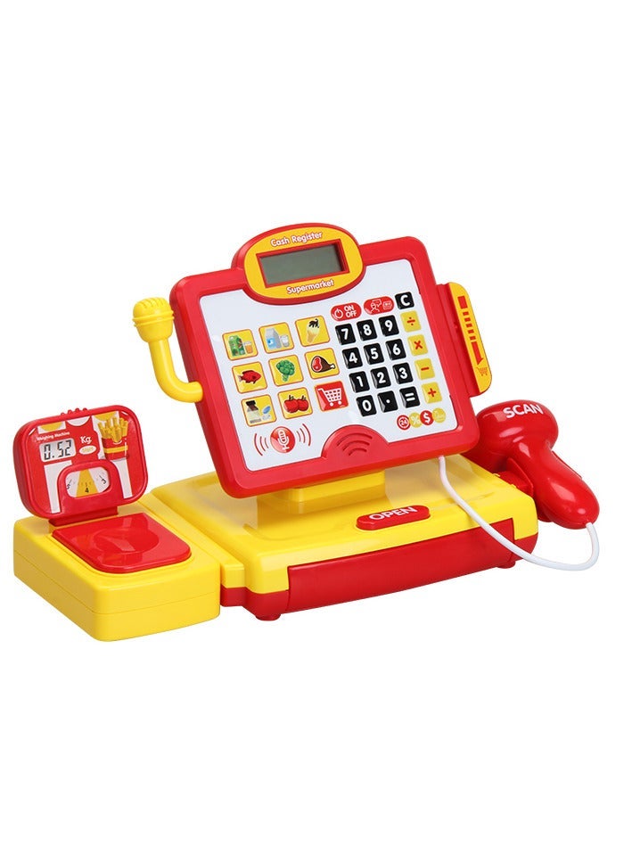 Five Star Interactive Cashier Toy Shopping Set – Supermarket Pretend Play Register for Kids with Scanner, Conveyor, and Accessories - Image 1