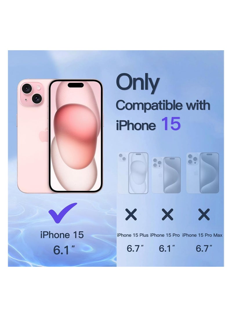 آرمور شاشة حماية زجاجية للحفاظ على الخصوصية مضادة للتجسس (لقافة) لهاتف أبل ايفون 15 6.1-بوصة أسود - Image 3